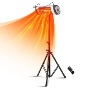 garage heater,500/1000/1500w heater, outdoor patio heaterr,infrared electric heater with tripod & remote control,wall mounted/ceiling/tripod infrared heater outdoor for indoor/outdoor remote control