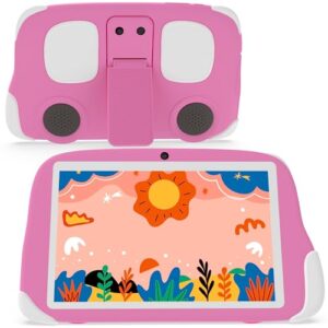 byandby kids tablet 8 inch, android 12 tablet for kids, 1280×800 hd touch screen, 2+32gb, 512gb expand tablet pc, games, wi-fi, dual camera, gift for girls(pink