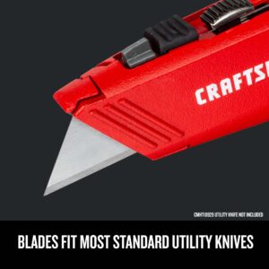CRAFTSMAN Utility Razor Blades, Carbon Steel, 3/4-in., 10-Pack (CMHT11921T)