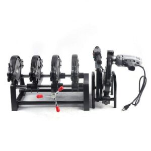 Pipe Fusion Welder Manual Thrust Butt Welding Tool 4-Clamp PE PP Pipe Fusion Welder Four-Ring Double-Column Pipe Welding Butt Welding Machine 2.48"-6.30"