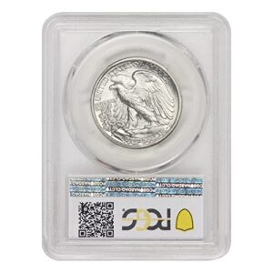 1937 S American Silver Walking Liberty Half Dollar MS-67 PQ Approved $0.50 PCGS MS67