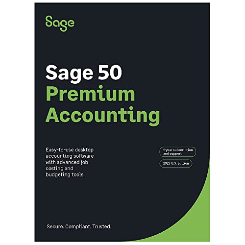 SAGE 50 PREMIUM ACCOUNTING 2023 U.S. 3-USER 1-YEAR SUBSCRIPTION