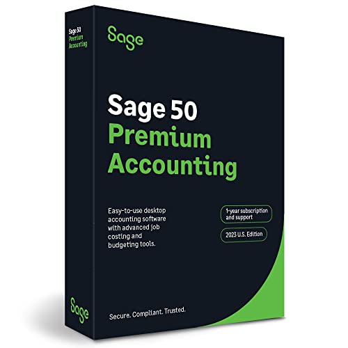 SAGE 50 PREMIUM ACCOUNTING 2023 U.S. 3-USER 1-YEAR SUBSCRIPTION