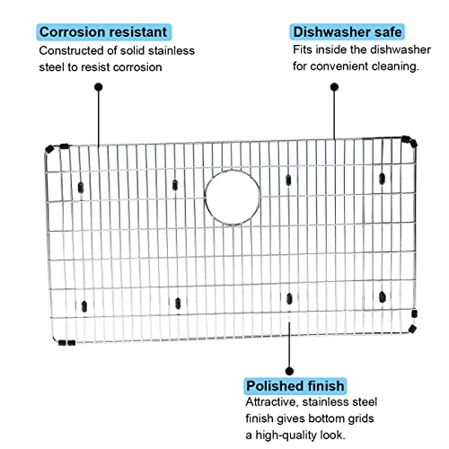 EBG2815 Stainless Steel Bottom Grid,for Elkay sink bowls 28-1/4" x 15-1/4" x 1-1/4"Sink Grid,Sink Rack for Bottom of Sink,Kitchen Sink Grid,Sink Protector,Sink Bottom Grid