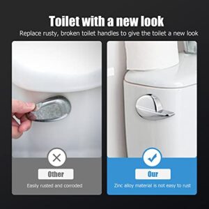 TOTO Toilet Handle Side Mount, Universal Side Mount Toilet Flush Lever Handle Repair Replacement Kit for TOTO Kohler Toilet Tank, 1-Pack