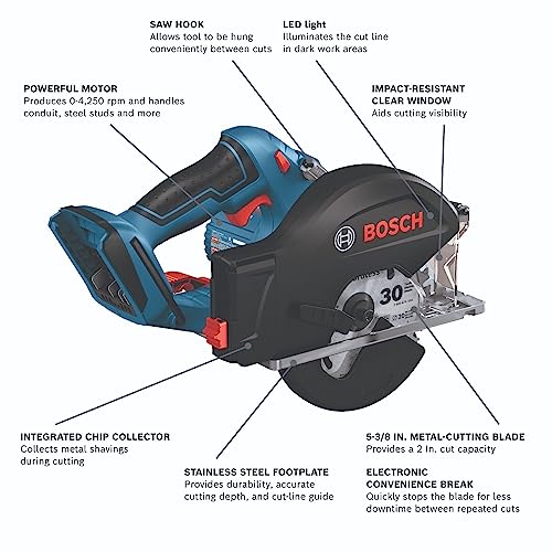 BOSCH GKM18V-20N 18V 5-3/8 In. Metal-Cutting Circular Saw (Bare Tool)