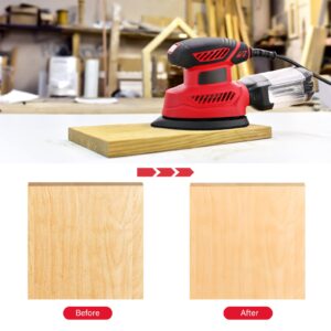 Detail Sander, 130W Compact Electric Sander, 14000 RPM, with 20PCS Sandpaper Mouse Sander, Hand Sanders with Multi-Function efficient Dust Box Collection System, Suitable for Sanding, Polishing, etc.