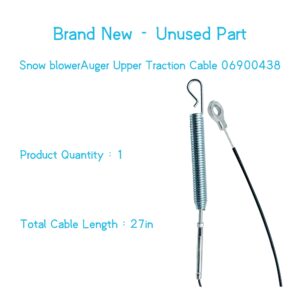 06900438 Upper Traction Auger Cable for Ariens Classic 24 E, Compact 20 24, Compact Track 24, SNO-Tek 24 120V, SNO-Tek 28 120V, ST24LE Snow Blower