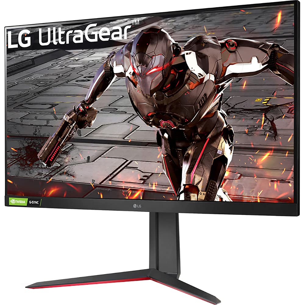 LG 32GN550-B 32" Ultragear FHD 165Hz HDR10 Gaming Monitor with G-SYNC Bundle with Deco Gear Wired Gaming Mouse and Deco Gear Large Extended Pro Gaming Mouse Pad