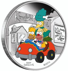 2022 p the simpsons krustylu 1oz silver coin proof $1 seller proof