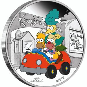 2022 P The Simpsons Krustylu 1oz silver coin proof $1 Seller Proof