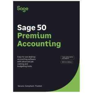sage 50 premium accounting 2023 u.s. 2-user 1-year subscription
