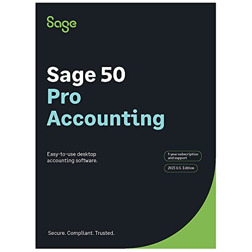 SAGE 50 PRO ACCOUNTING 2023 U.S. 1-YEAR SUBSCRIPTION