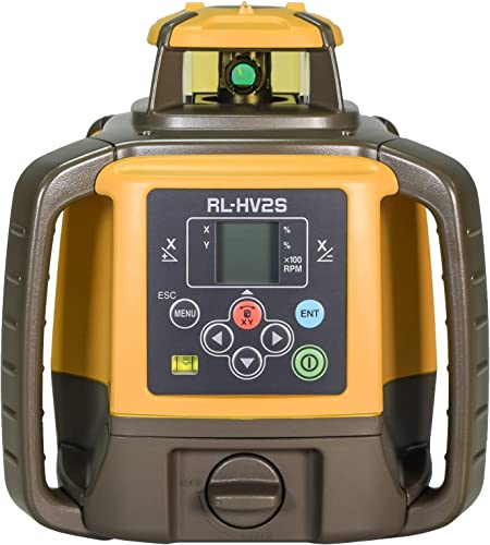 Topcon CLASS 1 2.4mW Laser RL-HV2S Leveling Dual Grade Laser Kit w/NiMH Battery