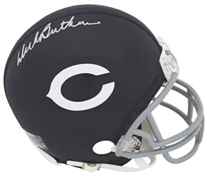 dick butkus signed bears throwback riddell (vsr4) mini helmet