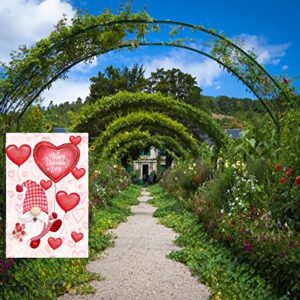 Akeydeco Valentine's Day Flag,12x18 Inch Valentine's Heart Garden Flag Double Sided Printing Valentine Flags for Your Valentine's Day Decoration