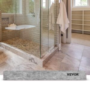 VEVOR Shower Curb, 60'' x 4'' x 6'', Cuttable Waterproof XPS Foam Curb, Covering with PE Waterproof Membrane, Ready-to-tile with Thin-set Mortar, Perfect for Bathroom Decoration