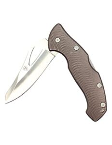 ariat grey plain blade large knife