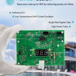 sixcow IDXL2DB1930 Display Board Replacement for Hayward H350FDP, Universal H-Series Induced Draft Heater Models H250IDL2, H350IDL2, and H400IDL2