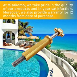 Misakomo Clamp Ring Knob Assembly with Threaded Rod and Retainer, Replacement for Zodiac Jandy DEV/DEL, Zodiac CV/CL Pool&Spa Filter, Repalce# Zodiac R0357500