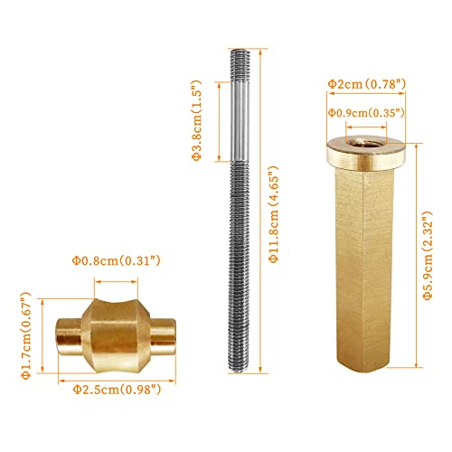 Misakomo Clamp Ring Knob Assembly with Threaded Rod and Retainer, Replacement for Zodiac Jandy DEV/DEL, Zodiac CV/CL Pool&Spa Filter, Repalce# Zodiac R0357500