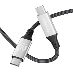 starlinker usb4 cable 9.8ft (3m), supports thunderbolt 4, 8k hd display, 40gbps data transfer, 240w charging usb c to usb c cable, for type-c laptop, hub, docking, and more (9.8ft)