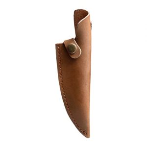 dongker leather knife sheath, 5.5" vertical knife holster w/belt loop for blade knife (no blades)