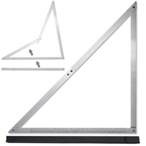 pengzhan combination square for carpenter tools 48 inch folding aluminum triangle ruler construction framing tool woodworking foldable frame measurement angle rulers