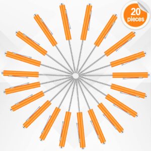 20 Pcs Pocket Screwdriver Mini Tops and Pocket Clips Pocket Screwdriver Magnetic Slotted Screw Driver Mini Screwdriver Pocket Screwdriver with Magnet for Mechanical Electrician Technician (Orange)