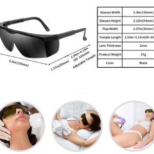 Alsenor IPL 190nm-2000nm Laser Safety Glasses Goggles For Laser Cosmetology Operator Eye Protection And Laser Hair Removal Treatment