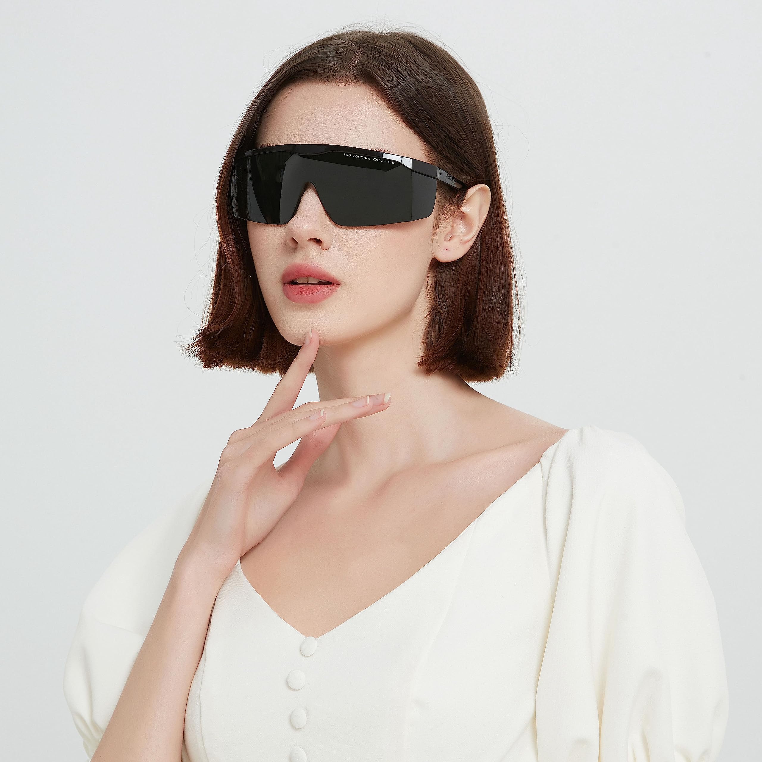 Alsenor IPL 190nm-2000nm Laser Safety Glasses Goggles For Laser Cosmetology Operator Eye Protection And Laser Hair Removal Treatment