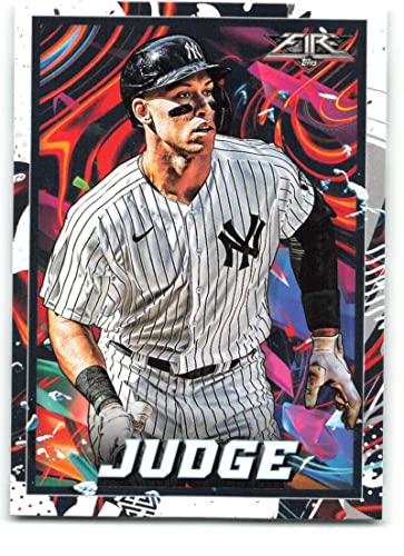 2022 Topps Fire #120 Aaron Judge NM-MT New York Yankees Baseball