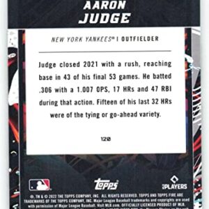 2022 Topps Fire #120 Aaron Judge NM-MT New York Yankees Baseball