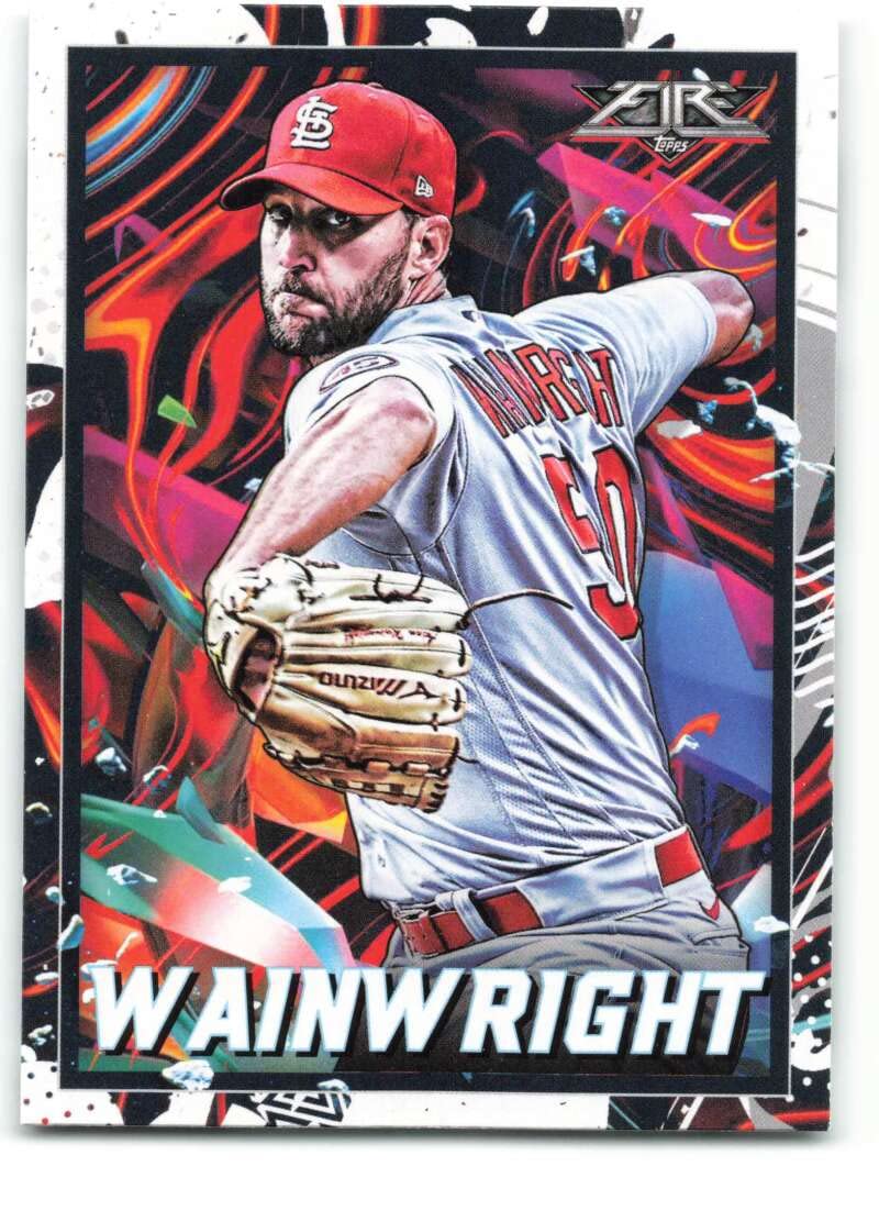 2022 Topps Fire #197 Adam Wainwright NM-MT St. Louis Cardinals Baseball