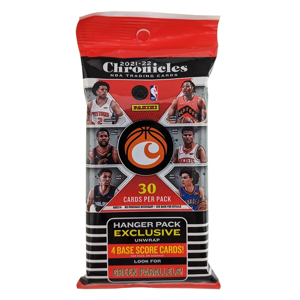 2021-22 Panini Chronicles Basketball Hanger Pack Trading Cards