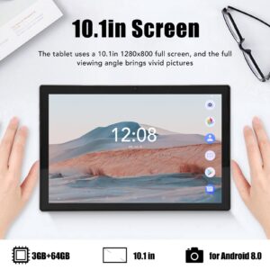 Estink 10.1 inch HD Tablet, Pink Dual Camera Tablet, Dual Sim, Callable, 3GB 64GB, 1280x800 Resolution, 5 Million Front and 13 Million Rear Pixels, for Android 8.0 Smart Operating System(US)