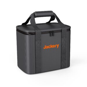 jackery carrying case bag (s size) for explorer 240/300 / 500 portable power station - black (power station not included)