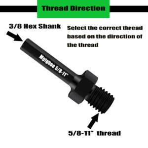 1Pcs Core Drill Bit Adapter 5/8-11 inch Male to 3/8 inch Hex Shank for Thread Diamond Hole Saw.