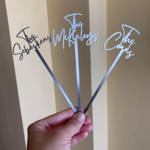 Personalized Name Drink Stirrers, Custom Hand Lettered, Modern Calligraphy Stir Swizzle Stick, Cocktail Bar Accessories, Wedding Table Centerpiece, Bridal shower decor, Party pick, Birthday decoration