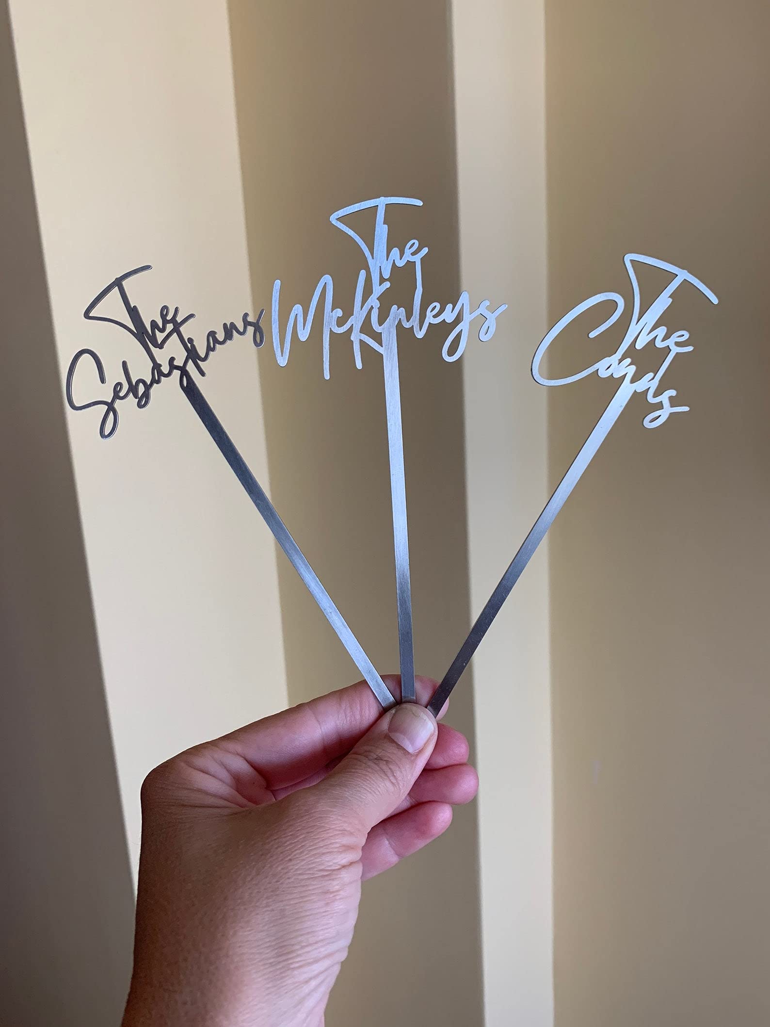 Personalized Name Drink Stirrers, Custom Hand Lettered, Modern Calligraphy Stir Swizzle Stick, Cocktail Bar Accessories, Wedding Table Centerpiece, Bridal shower decor, Party pick, Birthday decoration