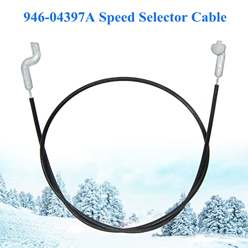 AILEETE 946-04397A Speed Selector Cable for MTD Craftsman Yard Machines Husky Troy-Bilt Yard Man Snowblower Snow Thrower, Replaces 746-04397 746-04397A