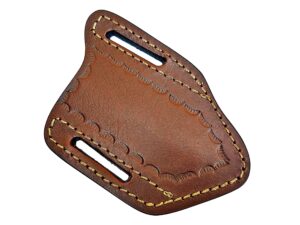 5" long handmade leather sheath for folding knife pocket knife leather sheath for 5"—6" pocket knife