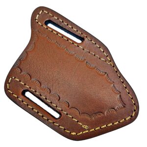 5" Long Handmade Leather Sheath for Folding Knife Pocket Knife Leather Sheath for 5"—6" Pocket Knife