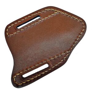 5" Long Handmade Leather Sheath for Folding Knife Pocket Knife Leather Sheath for 5"—6" Pocket Knife