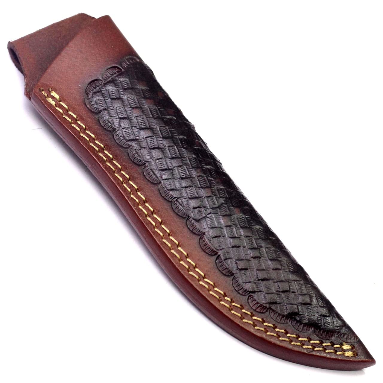 8" long handmade leather sheath knife sheath for 8"—9" fixed blade knife