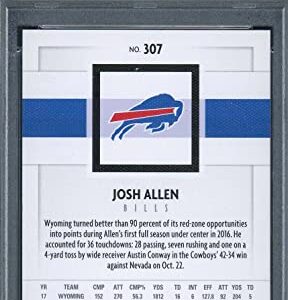 Josh Allen 2018 Panini Canvas Football Rookie Card RC #307 Graded PSA 9