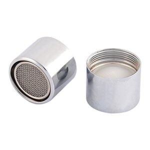 qtqgoitem stainless steel household faucet filter net nozzle 21mm female thread 2 pcs silver tone (model: 710 365 703 88b d48)