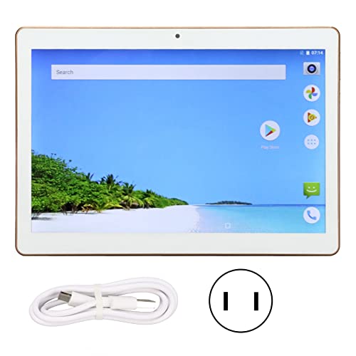 Tablet, Portable 10.1in HD Tablet, PC Gaming Tablet, RAM 2GB ROM 32GB Dual Card Dual Standby, Support G Sensor FM OTG MIC for Entertainment Learning(#1)