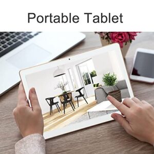 Tablet, Portable 10.1in HD Tablet, PC Gaming Tablet, RAM 2GB ROM 32GB Dual Card Dual Standby, Support G Sensor FM OTG MIC for Entertainment Learning(#1)