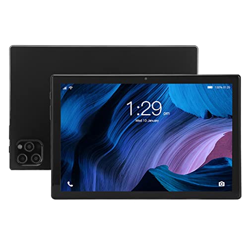 Black Tablet, 10.1 Inch Tablet for 12.0 6GB 128GB for Work (US Plug)